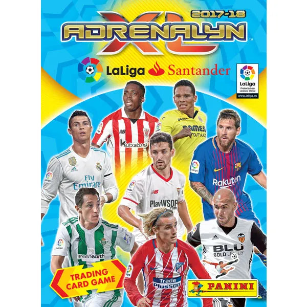 Colección Completa Panini Adrenalyn XL LaLiga 2017-18 (Cartas 1 a la 520 con Actualización Completa) + Archivador