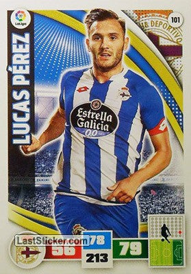 101 · Lucas Pérez · R.C. Deportivo · Básica - Panini Adrenalyn XL Liga BBVA 2015-16