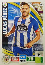 101 · Lucas Pérez · R.C. Deportivo · Básica - Panini Adrenalyn XL Liga BBVA 2015-16