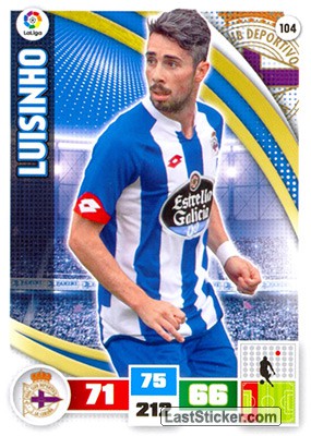 104 · Luisinho · R.C. Deportivo · Básica - Panini Adrenalyn XL Liga BBVA 2015-16