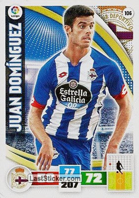 106 · Juan Domínguez · R.C. Deportivo · Básica - Panini Adrenalyn XL Liga BBVA 2015-16