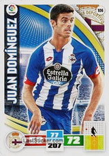 106 · Juan Domínguez · R.C. Deportivo · Básica - Panini Adrenalyn XL Liga BBVA 2015-16