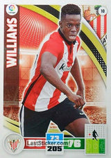 010 · Williams · Athletic Club · Básica - Panini Adrenalyn XL Liga BBVA 2015-16