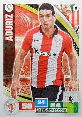 011 · Aduriz · Athletic Club · Básica - Panini Adrenalyn XL Liga BBVA 2015-16