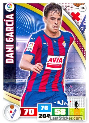 114 · Dani García · S.D. Eibar · Básica - Panini Adrenalyn XL Liga BBVA 2015-16