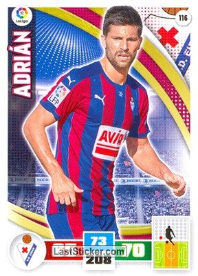 116 · Adrián · S.D. Eibar · Básica - Panini Adrenalyn XL Liga BBVA 2015-16