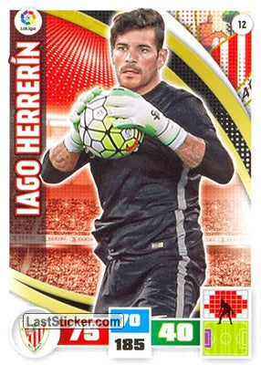 012 · Iago Herrerín · Athletic Club · Básica - Panini Adrenalyn XL Liga BBVA 2015-16