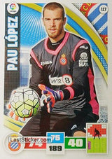 127 · Pau López · R.C.D. Espanyol · Básica - Panini Adrenalyn XL Liga BBVA 2015-16