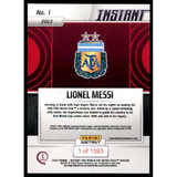 1 Lionel Messi Argentina Panini Instant Qatar World Cup 2022