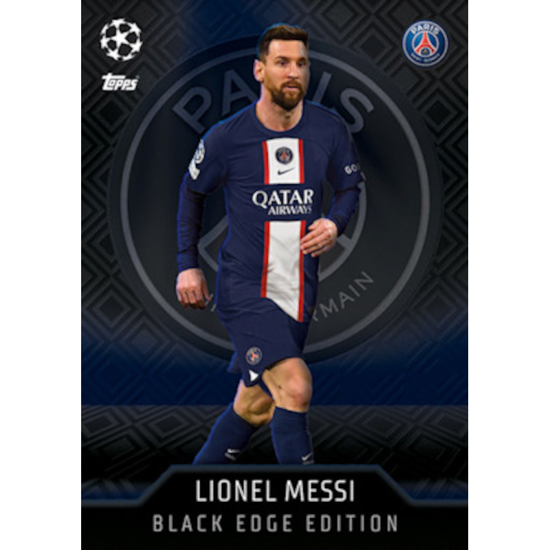 466 Lionel Messi PSG Topps Match Attax 2023 Black Edge Edition