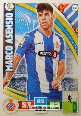 136 · Marco Asensio · R.C.D. Espanyol · Básica - Panini Adrenalyn XL Liga BBVA 2015-16