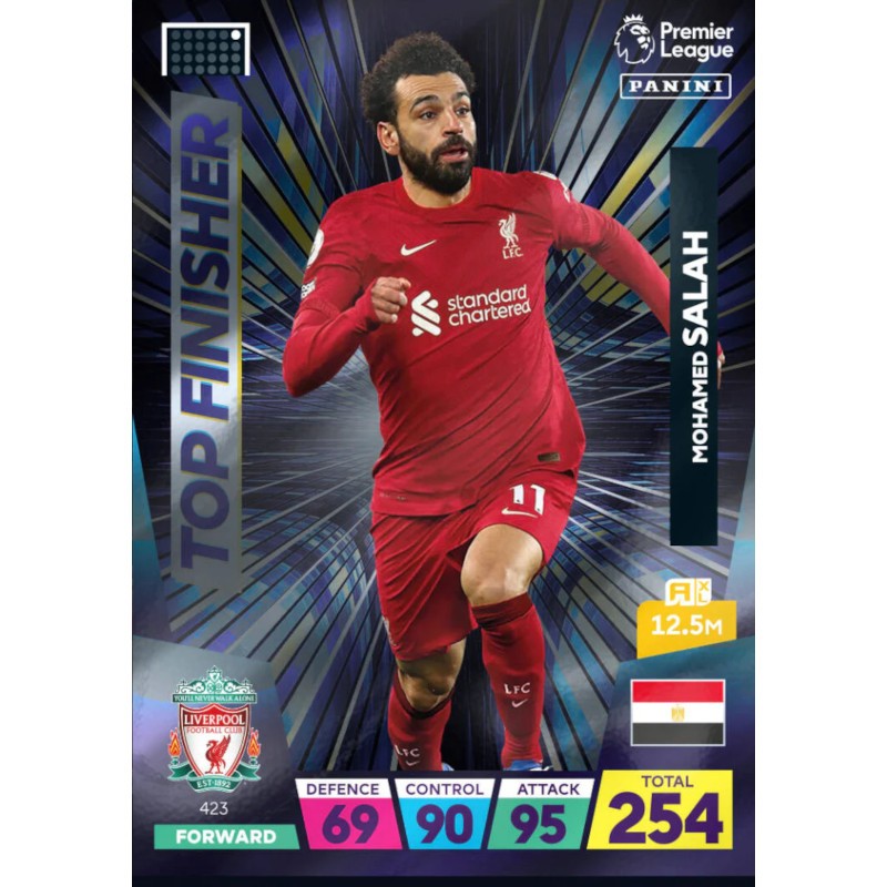 423 Mohamed Salah Liverpool Panini Adrenalyn XL 2023 Top Finisher