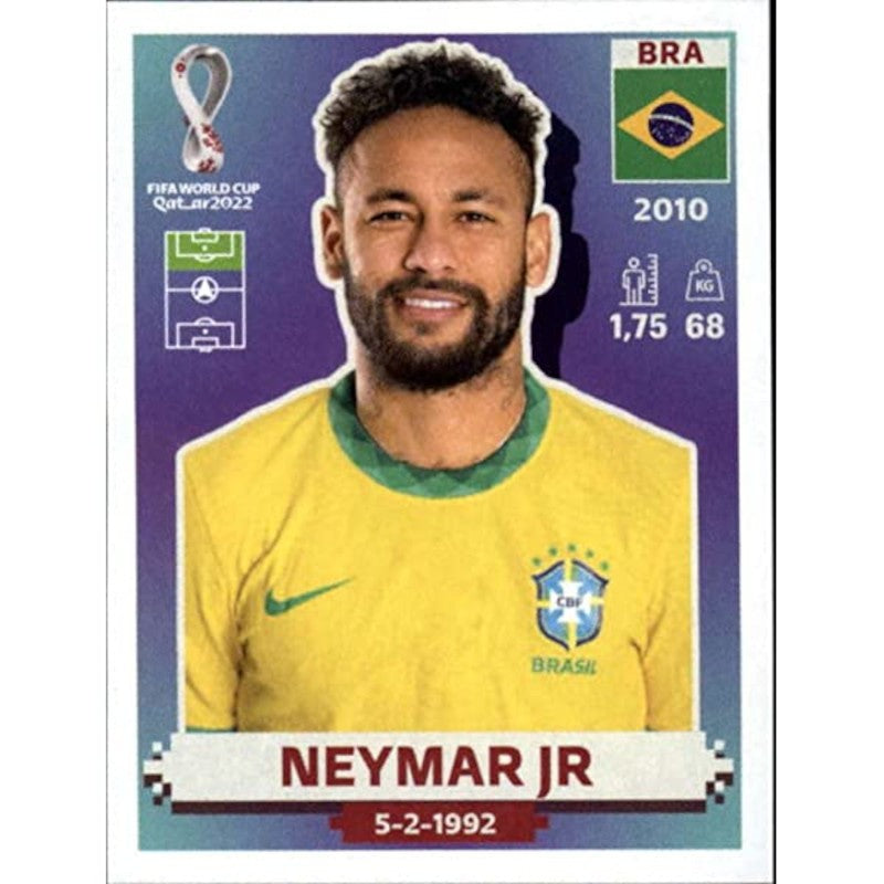 BRA17 Neymar Jr. Brazil Panini Qatar 2022 World Cup