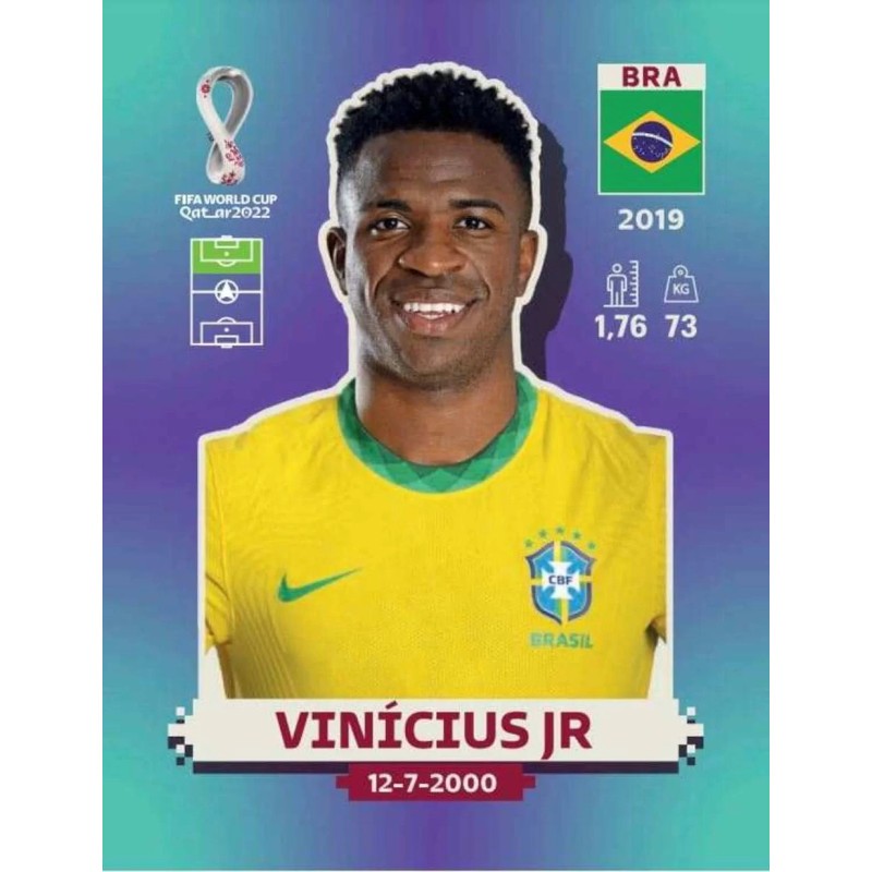 BRA20 Vinicius Jr Brazil Panini Qatar World Cup 2022