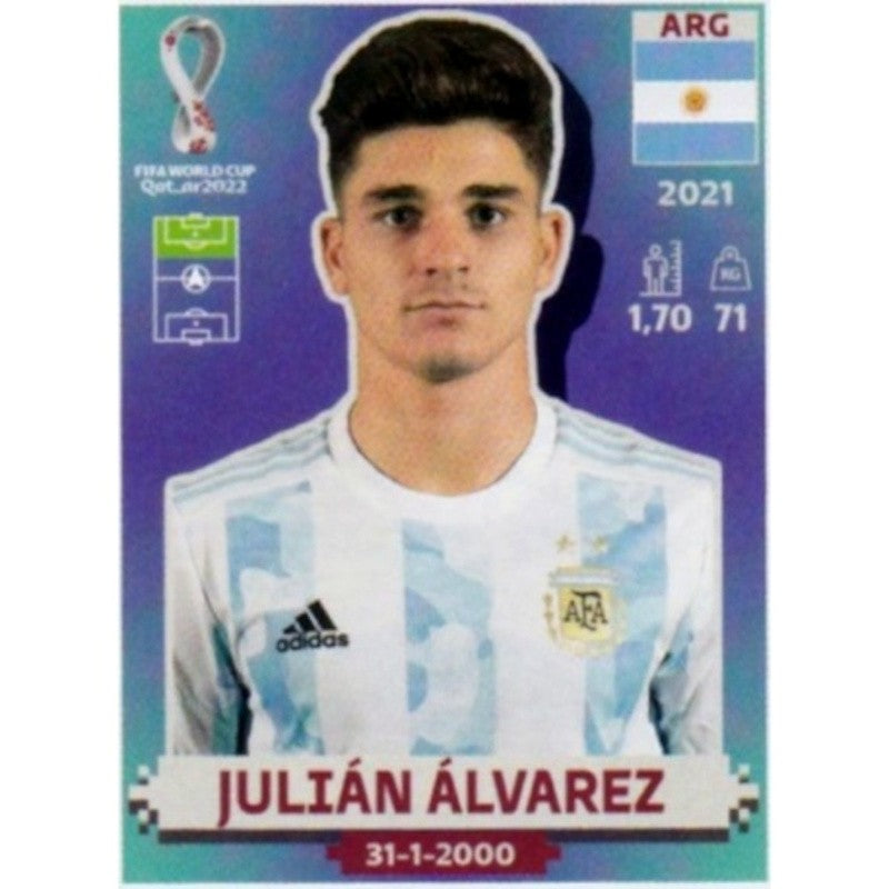 ARG15 Julián Álvarez Argentina Panini Qatar 2022 World Cup