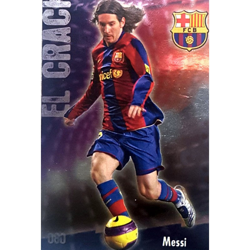 80 Lionel Messi F.C. Barcelona Mundicromo Fichas de la Liga 2009 El Crack