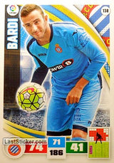 138 · Bardi · R.C.D. Espanyol · Básica - Panini Adrenalyn XL Liga BBVA 2015-16