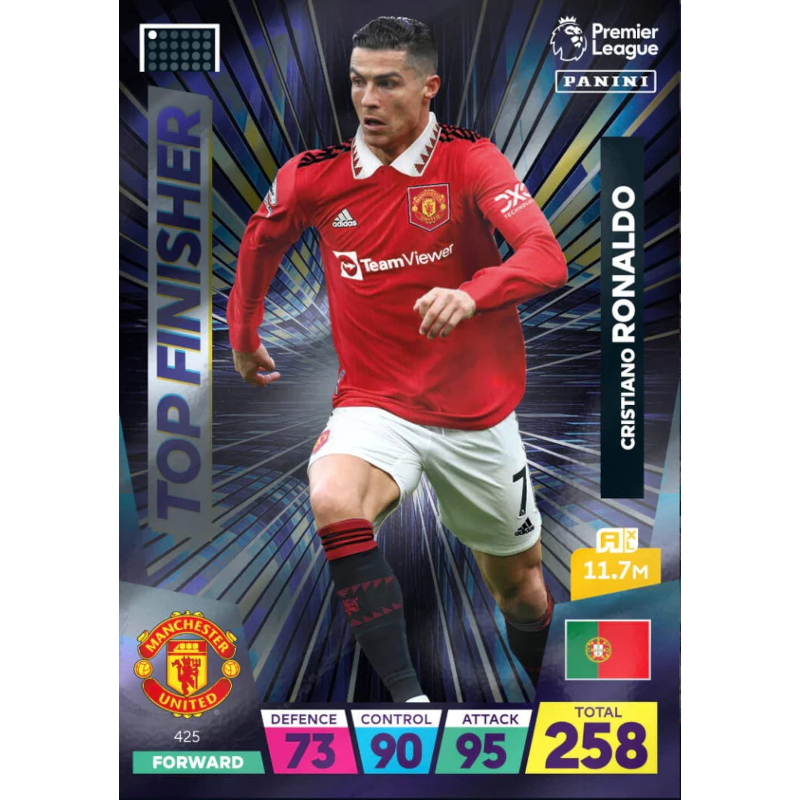 425 Cristiano Ronaldo Manchester United Panini Adrenalyn XL 2023 Top Finisher