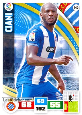 140 · Ciani · R.C.D. Espanyol · Básica - Panini Adrenalyn XL Liga BBVA 2015-16