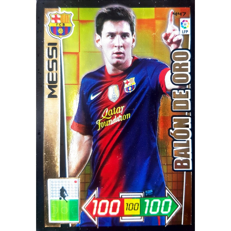 447 Lionel Messi Panini Adrenalyn XL 2012-13 Balón de Oro