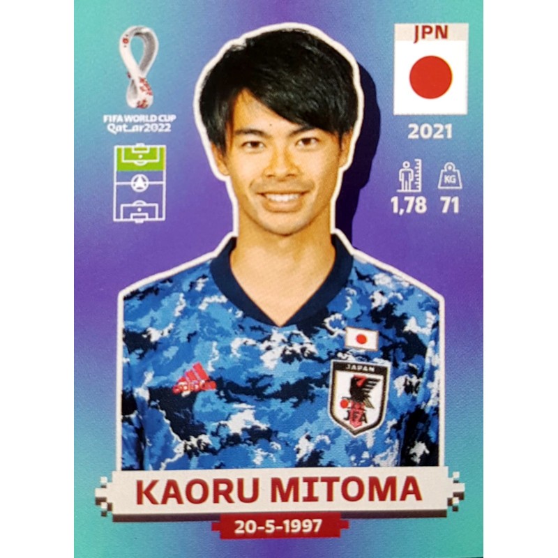 JPN19 Kaoru Mitoma Japan Panini Qatar World Cup 2022…