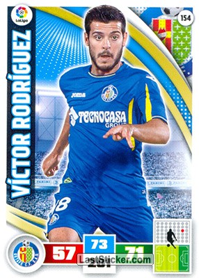 154 · Víctor Rodríguez · Getafe C.F. · Básica - Panini Adrenalyn XL Liga BBVA 2015-16