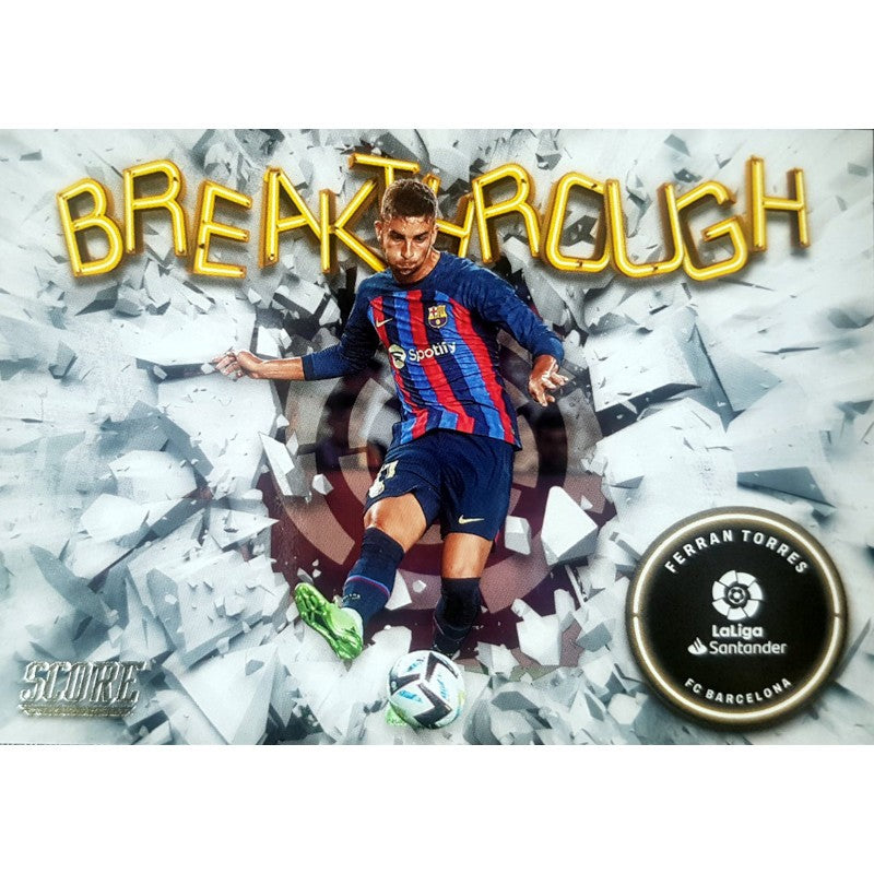9 Ferrán Torres F.C. Barcelona Breakthrough Panini Score La Liga 2022-23