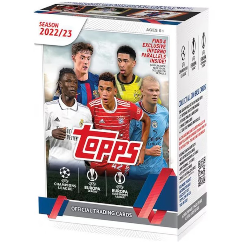 Topps Flagship UEFA Club Competitions Soccer Factory Sealed Value Box 2022-23…