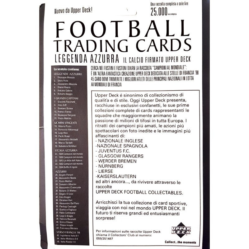 Leggenda Azzurra Set Completo 45 Cartas