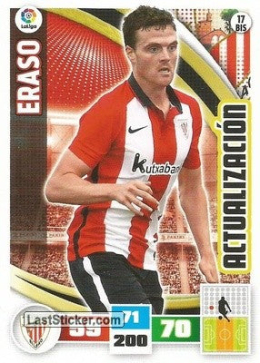 017BIS · Eraso · Athletic Club · Actualización (BIS) - Panini Adrenalyn XL Liga BBVA 2015-16