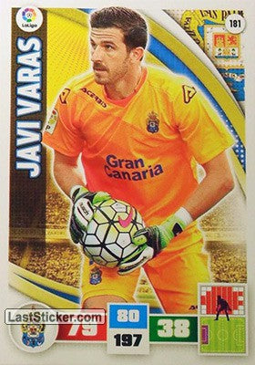 181 · Javi Varas · U.D. Las Palmas · Básica - Panini Adrenalyn XL Liga BBVA 2015-16