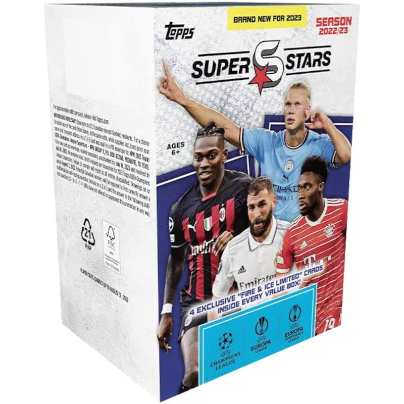 Topps UEFA Superstars 22/23 - Value Box (9 Sobres)