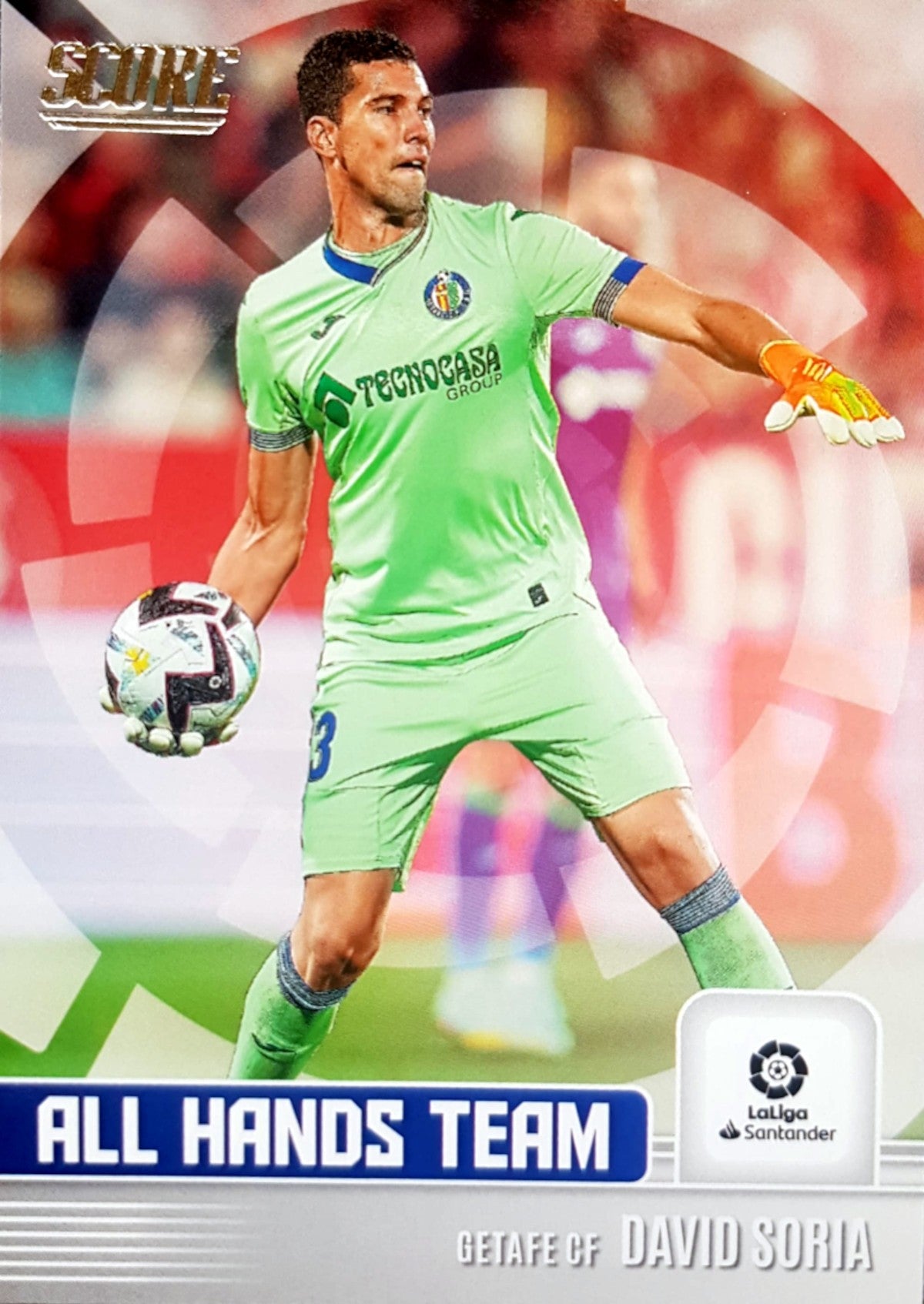 4 David Soria Getafe All Hands Team Panini Score La Liga 2022-23…
