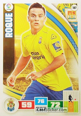 187 · Roque · U.D. Las Palmas · Básica - Panini Adrenalyn XL Liga BBVA 2015-16