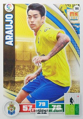 191 · Araujo · U.D. Las Palmas · Básica - Panini Adrenalyn XL Liga BBVA 2015-16