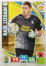 192 · Raúl Lizoain · U.D. Las Palmas · Básica - Panini Adrenalyn XL Liga BBVA 2015-16