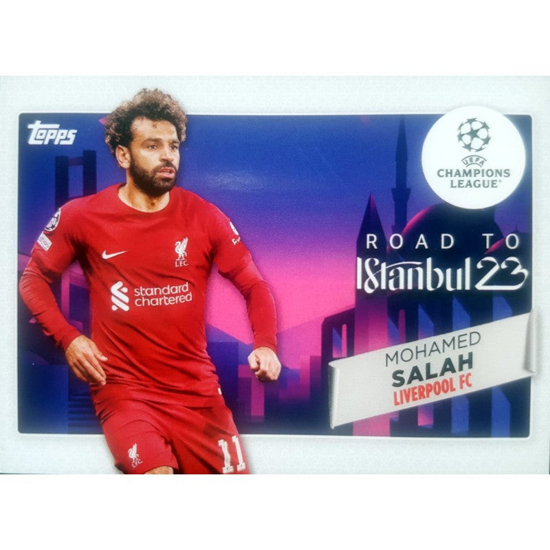 RF-13 Mohamed Salah Liverpool FC Road to Istanbul Topps Flagship 2022-23