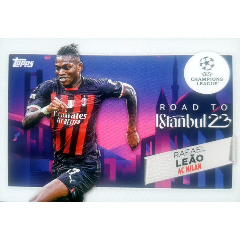 RF-1 Rafael Leao AC Milan Road to Istanbul Topps Flagship 2022-23