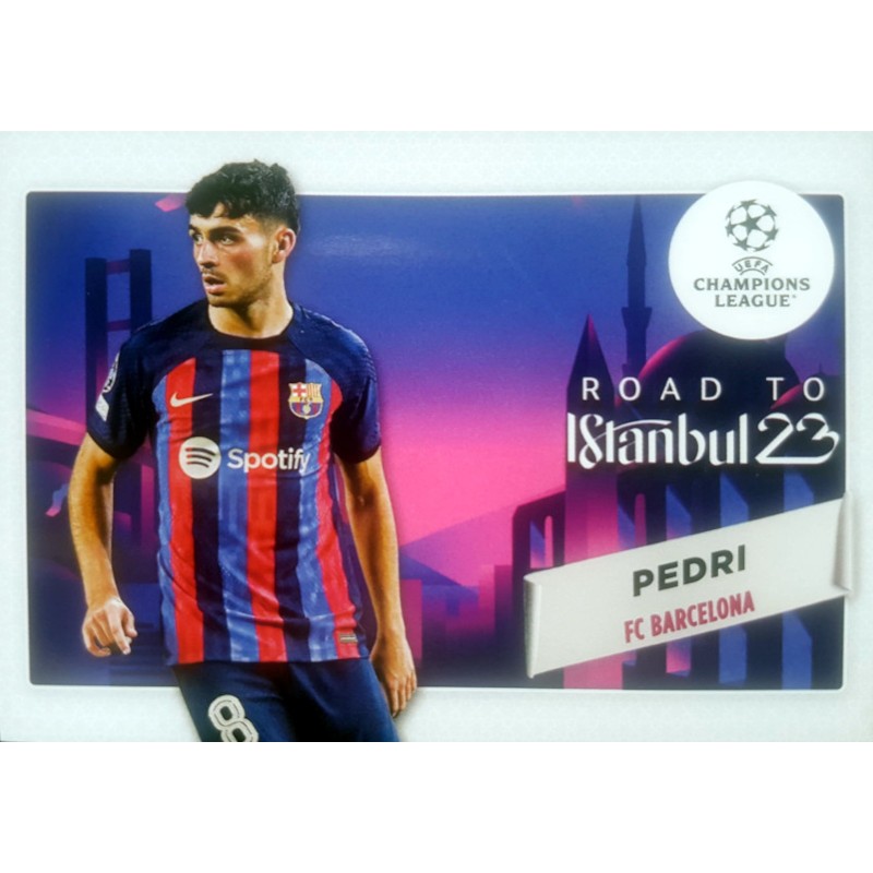 RF-6 Pedri FC Barcelona Road to Istanbul Topps Flagship 2022-23