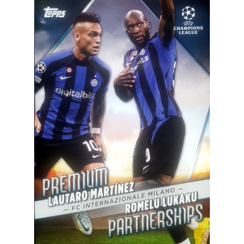 PP-2 Lautaro Martinez/Romelu Lukaku FC Internazionale Milano Premium Partnerships Topps Flagship 2022-23