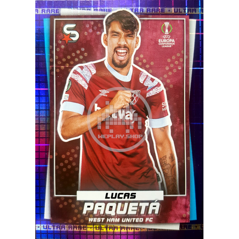 185 Lucas Paquetá West Ham United FC Ultra Rare 79/99 Topps SuperStars 2022-23