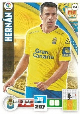 194 · Hernán · U.D. Las Palmas · Básica - Panini Adrenalyn XL Liga BBVA 2015-16