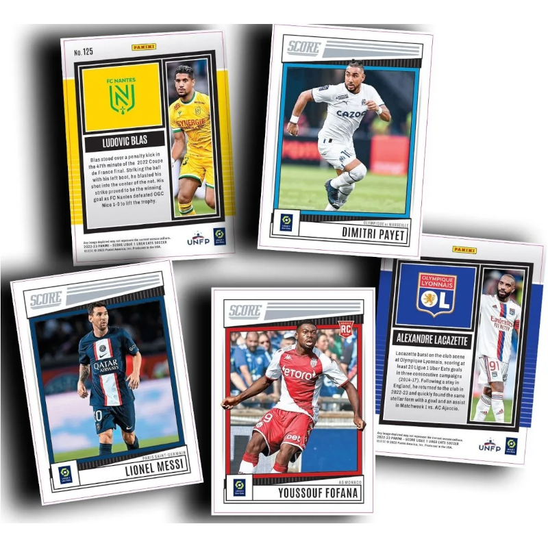 Panini Score League 1 France 200 Cartas Básicas 2022-23