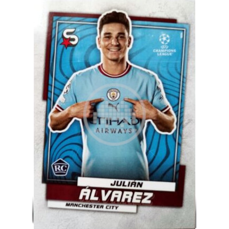 9 Julián Álvarez Manchester City Topps SuperStars 2022-23