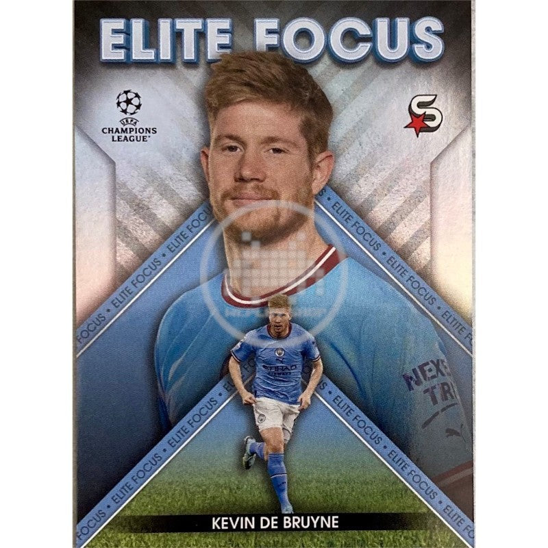 EF-KDB Kevin De Bruyne Manchester City Elite Focus Topps SuperStars 2022-23