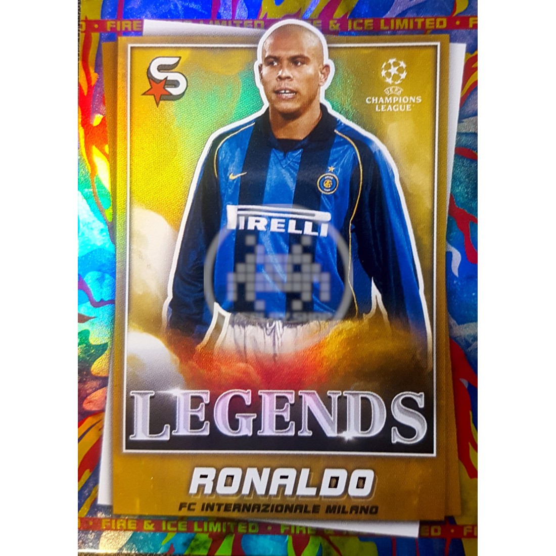 199 Ronaldo FC Internazionale Milano Legends Fire & Ice Topps SuperStars 2022-23