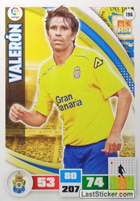 196 · Valerón · U.D. Las Palmas · Básica - Panini Adrenalyn XL Liga BBVA 2015-16