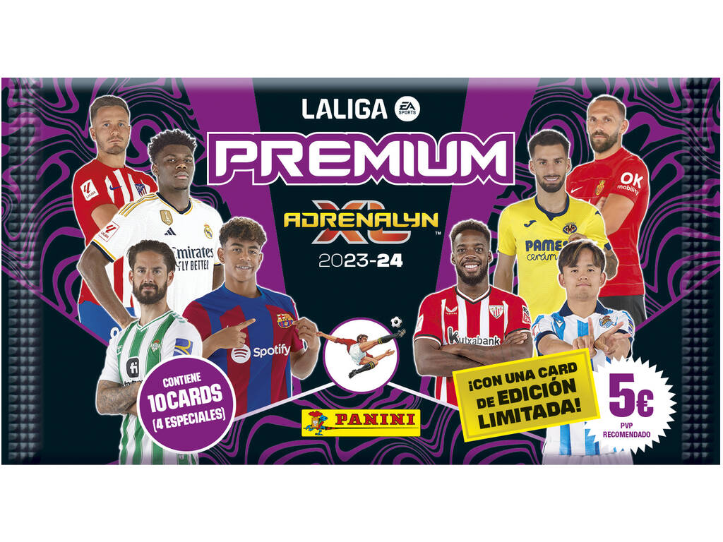 Sobre Premium Panini LALIGA Adrenalyn XL 2023/24 - 10 Cards - Año 2024