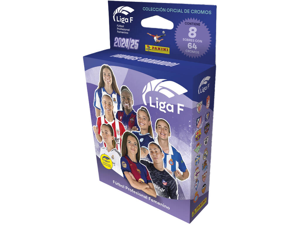 Blíster Panini Liga F 2024/25 Caja con 8 Sobres (64 Cromos) – Panini (2025)