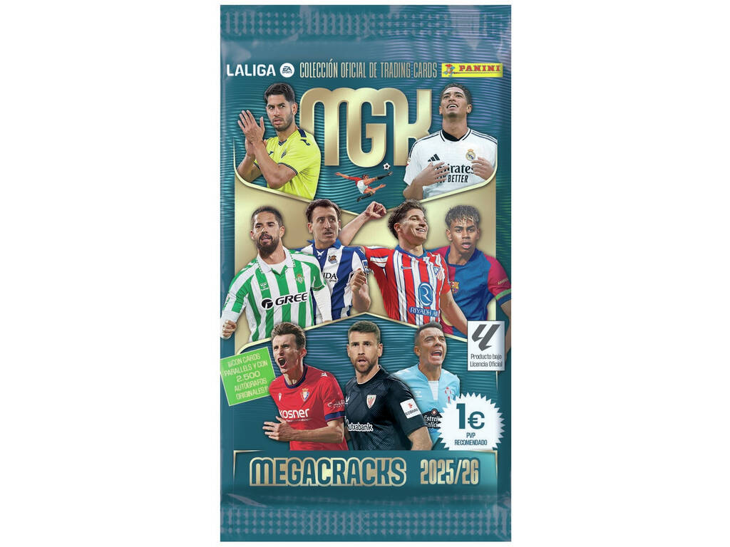 Sobre Individual Megacracks 2025/2026 Panini LALIGA - Colección Oficial Trading Cards